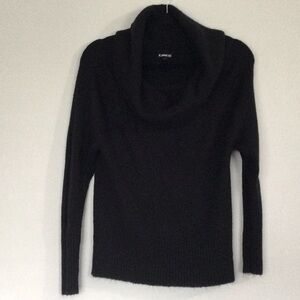 EXPRESS, SMALL, BLACK COWL NECK SWEATER, USED
